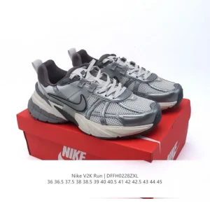 Nike V2K Run Retro Running Shoes Vintage Low Top Sneakers