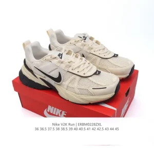 Nike V2K Run Retro Running Shoe with Cushioning and Stability