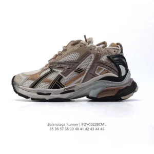 Balenciaga Runner Sneaker Grey Black Blue Red Low Top Retro