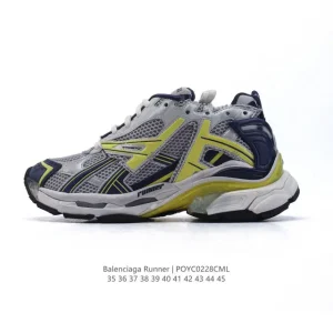 Balenciaga Runner Sneaker Grey Black Blue Red Low Top Retro