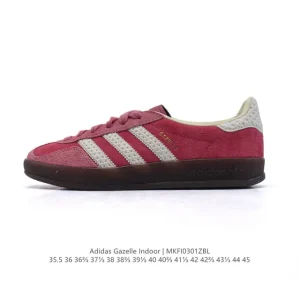 Adidas Originals Gazelle Indoor Retro Classic Sneakers with Gum Sole