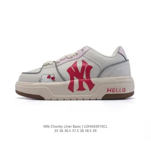 MLB Chunky Liner Basic Hello Kitty Hand-Painted Chunky Sole Sneakers