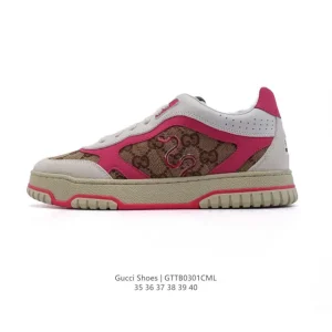 Gucci GG Canvas Sneaker Women Platform Thick Sole White Fashion Shoes 2024Ss