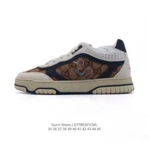 Gucci GG Canvas Sneaker Classic Vintage Style Platform Shoes