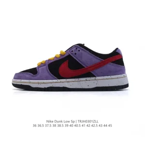 Nike SB Dunk Low Fq1180-111 Leather Skateboarding Shoes with Zoom Air