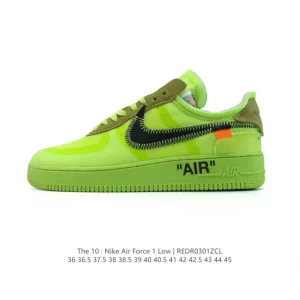 Off-White x Nike Air Force 1 OW Collaboration Chunky Sole Sneakers
