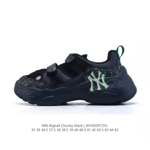 MLB Bigball Chunky 23 Yankees Magic Tape Retro Dad Shoes for Women