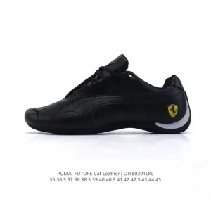 Puma Future Cat Leather Ferrari Edition Low Top Racing Sneakers