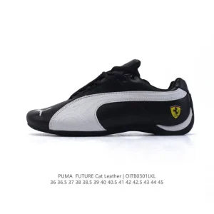 Puma Future Cat Leather Ferrari Edition Low Top Racing Sneakers
