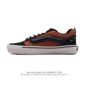 Vans Knu Skool VR3 LX Chunky Leather Sneaker in White