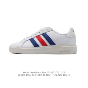 Adidas Neo Grand Court Lazy Egg Collaboration White Sneakers for Men and Women