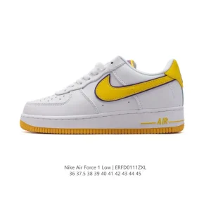 Nike Air Force 1 '07 Low White Leather Sneakers