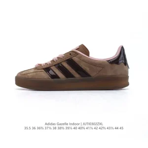 Adidas Originals Gazelle Indoor Retro Sneakers with Gum Sole