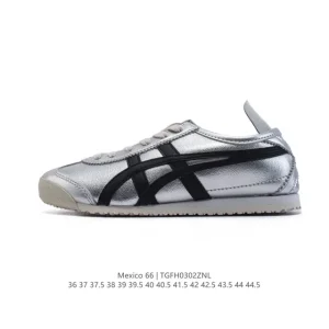 ASICS Onitsuka Tiger Mexico 66 Classic Leather Sneakers for Men and Women