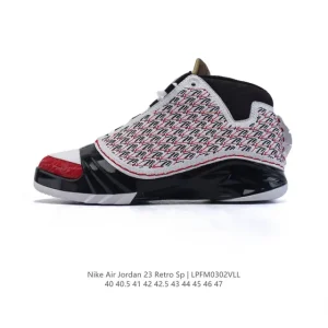 Jordan Air Jordan 23 Titan Collaboration Black Gold Infrared Leather Basketball Shoes