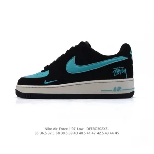 Nike Air Force 1 07 Low 2025 White Leather Sneakers with Air Cushion