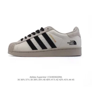 Adidas Superstar Classic Shell Toe Leather Sneakers for Men and Women