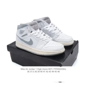 Jordan Zoom Retro High Corduroy Air Cushion Basketball Shoes for Men and Women