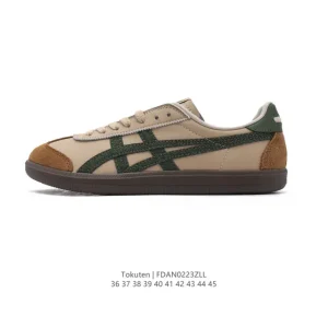 ASICS Tokuten Unisex Retro Running Sneakers Leather Low-Top Lifestyle Shoes