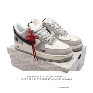 Nike Air Force 1 07 Low White Leather Sneakers for Men and Women