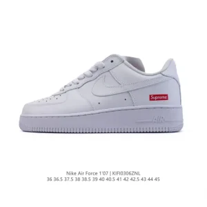 Nike Air Force 1 '07 Low White Leather Sneakers 2025 New Release