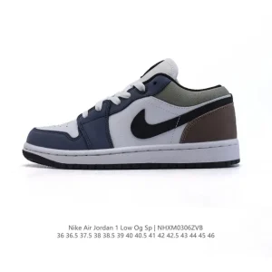 Jordan AJ1 Low Retro Basketball Shoes with Air Cushion Technology