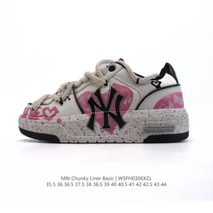 MLB Chunky Liner Basic Hand-Painted Deconstructed High-Top Sneakers