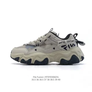 Fila Fusion Chunky Sole Women's Sneakers - White Fashion Streetwear