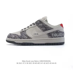 Nike Dunk Low SB Snake Year Limited Edition Dior Collaboration Skateboarding Shoes
