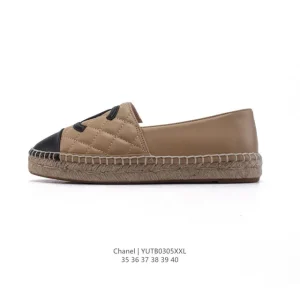 Chanel Classic Fisherman Flat Shoes with Double C Logo
