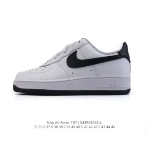 Nike Air Force 1 2025 Low White Leather Sneakers with Air Cushioning
