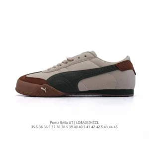 Puma Bella Ut Low Top Leather Lifestyle Sneakers with Softfoam Cushioning