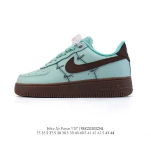 Nike Air Force 1 Low 07 White Leather Sneakers for Men and Women