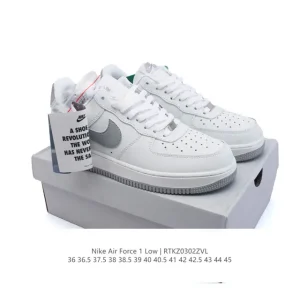 Nike Air Force 1 Low 07 Leather White Sneakers for Men and Women