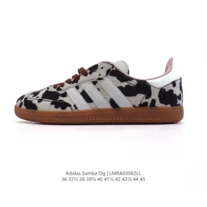 Adidas Originals Samba Og Shoes Classic Sneakers with Cow Print T-toe Design