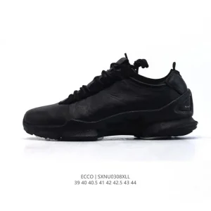 ECCO Men's Outdoor Leisure Sneakers Breathable Lightweight Lace-Up Shoes
