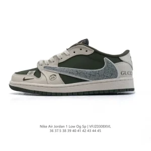 Jordan Military Blue Low OG SP Reverse Swoosh Sneakers