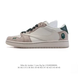 Jordan Military Blue Low OG SP Reverse Swoosh Sneakers