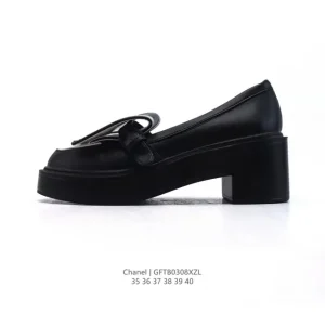Chanel Women's Chunky Heel Platform Loafers 2025 New Arrival