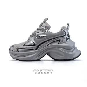 Gg Cc Luxury Chunky Sneakers for Women - Comfortable Platform Shoes