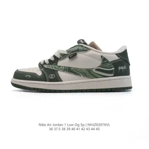 Jordan Military Blue Low OG SP Reverse Swoosh Sneakers