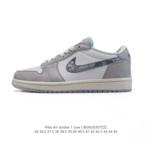 Jordan AJ1 Low Retro Low-Top Basketball Shoes with Air Cushioning