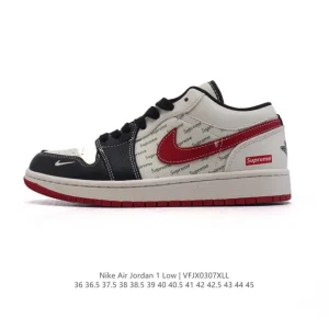 Jordan Air AJ1 Low Retro Classic Leather Basketball Shoes with Air Cushion
