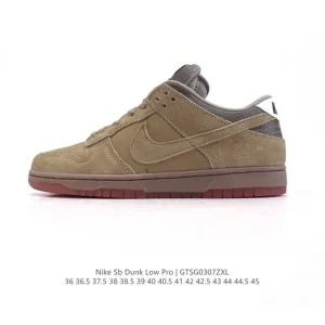 Nike SB Dunk Low Pro Vintage Leather Skate Shoes for Men and Women