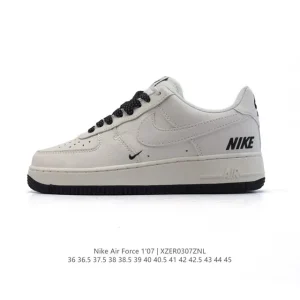 Nike Air Force 1 07 Low White Leather Casual Sneakers for Men and Women