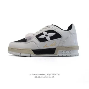 Louis Vuitton Men's Skate Sneaker Grained Cowhide Leather 2024 FW