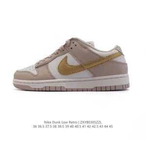 Nike SB Dunk Low Pro Vintage Leather Skateboarding Shoes for Men and Women