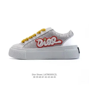 Dior B30 Low Top Sneakers White Leather Men Women Luxury Fashion Shoes