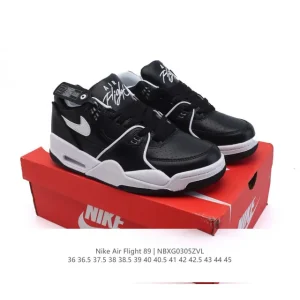 Nike Air Flight 89 Low Top Basketball Shoes with Glow in the Dark Details