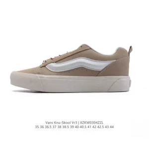 Vans Knu Skool VR3 LX Chunky Retro Leather Skate Shoes